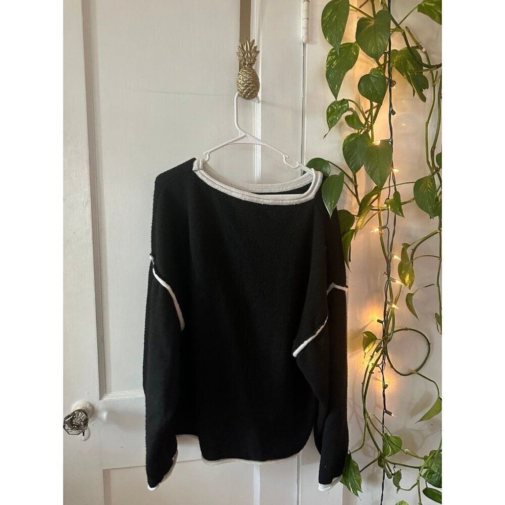 Women’s size x-large black and white sweater